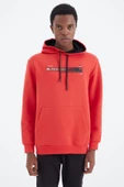 TOMMY LIFE Fiesta Kapüşonlu Bağcıklı Baskı Detaylı Rahat Kalıp Erkek Sweatshirt - 88287 T14ER-88287 - 1