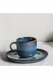 4 Adet Tatlı Tabağı Seti MeridyenDukkan Mavi Renk 20 cm 4 adet Gladelig Göz Alıcı Modern - 7