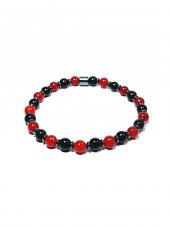 JTAW24DOB1412 JANTİ ERKEK BİLEKLİK AKİK CEYT HEMATİT DOĞALTAŞ KIRMIZI SİYAH TARAFTAR TASARIM GARANTİLİ - 2