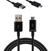 Samsung J1-J2-J3-J4-J5-J7 Micro Usb Şarj ve Data kablosu Siyah - 2