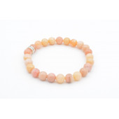 Hakiki Doğal Pembe Opal Taşı Bileklik 8 Mm - 1