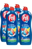 Pril Cold Power Sıvı Elde Yıkama Deterjanı 4 x 675 gr - 1