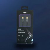 LinkTech K670 Safe Type-C - Type-C 60W 1.3m Örgü Şarj Kablosu - 5