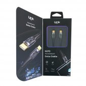 LinkTech K670 Safe Type-C - Type-C 60W 1.3m Örgü Şarj Kablosu - 6