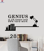 Oturma Odası, Ofis, Dükkan Duvar Sticker Dahi Yetenek Zor Çalışma Alıntı Sözleri Motivasyon Çıkartmaları - 1