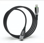 C134AL Metal  Ledli 2.4A Lightning Şarj & Data Kablosu - 2