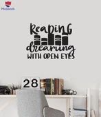 Oturma Odası, Ofis, Dükkan Duvar Sticker Okuma Alıntı Kitap Okuma Dükkanı Kütüphane Dekorasyon Sanat Çıkartmaları - 1