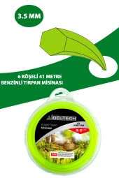 Germany Style 3 ADET 6 Köşe 3.5 mm 41 Metre Tırpan Misinası Sağlam Dayanıklı Misina İbeltech - 4