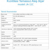 Life Net Medikal Temassız Ateş Ölçer Kızıl Ötesi Vücut Ve Alından Termometre JA-11C - 7