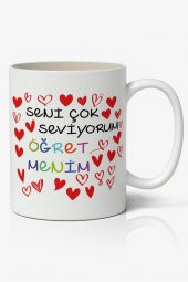 24 Kasım Öğretmenler Günü Tasarımlı Kupa Bardak Baskılı Kahve Kupa Bardak Model 7 - 1