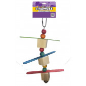 BirdMozz Küplü Çubuklu Boncuklu Kuş Oyuncağı BMZ-9 - 1