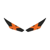 Rks R250 2023 - 2024 Uyumlu Far Sticker X Turuncu - 1