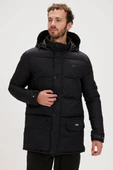 Bad Bear COLONEL PUFFER COAT Erkek Kaban Siyah S-XXL - 3