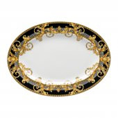 Versace Prestige Gala Oval Porselen Servis Tabağı 34 cm 19325-403637-12734 - 1