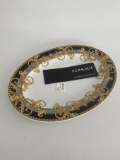 Versace Prestige Gala Oval Porselen Servis Tabağı 34 cm 19325-403637-12734 - 4