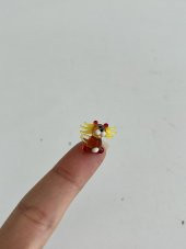El Yapımı Mini Murano Cam Aslan Biblo A140-02 - 4