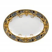 Versace Prestige Gala Oval Porselen Servis Tabağı 40 cm 19325-403637-12740 - 1