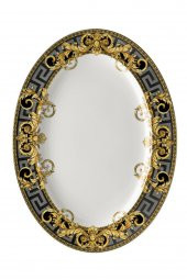 Versace Prestige Gala Oval Porselen Servis Tabağı 40 cm 19325-403637-12740 - 2