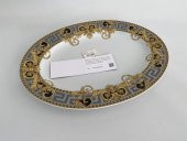 Versace Prestige Gala Oval Porselen Servis Tabağı 40 cm 19325-403637-12740 - 4