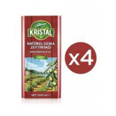 Kristal Soğuk Sıkım Zeytinyağı 5 lt Teneke X 4 Adet - 1