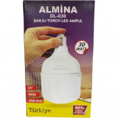 Almina 30 Wat Şarjlı LED Ampul E27 Duy Almina - 1