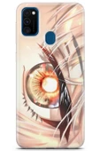 Samsung Galaxy M30s Kılıf Orijinal Seri Anime 21 Göz Darbe Önleyici Kapak Mavi - 1