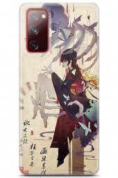 Samsung Galaxy S20 Fe Kılıf Orijinal Seri Anime 13 Kurukafa Case Kapak Yeşil thumbnail 1