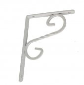Beşel Ferforje Raf Altı Raf Demiri Parlak Beyaz 15,5x11,5x1,4 cm No:1 - 2