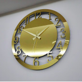 Dekoratif Gold Aynalı Duvar Saati - 4