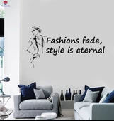 Oturma Odası, Ofis, Dükkan Duvar Sticker Moda Alıntı Kadın Tarzı Güzellik Salonu Salon Söyleyen Çıkartmalar - 1