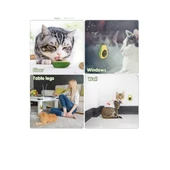 Avokado Tasarımlı Kedi Yalama Topu - 2