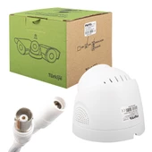 PLATO PL-22996 5MP COLOR VU3.6 MM 2 ATOM LED PLASTİK KASA AHD DOME KAMERA - 3