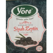 Yöre (ŞAH) Yağlı Sele Siyah Zeytin 10 Kg Teneke 201-230 Kb - 1