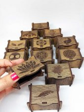 Değerli Taş - Pandül & Takı Saklama Hediye Kutusu Küçük Boy 12li set - 1