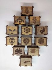 Değerli Taş - Pandül & Takı Saklama Hediye Kutusu Küçük Boy 12li set - 3