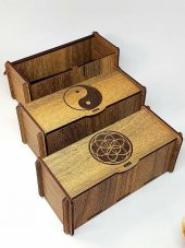 Değerli Taş - Pandül & Takı Saklama Hediye Kutusu Kalem Boy 12li set - 2