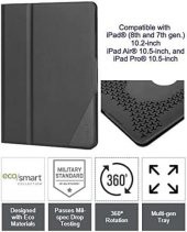 Targus THZ886GL Versavu Slim iPad Koruma Kılıfı (7-8-9. Nesil) 10.2 inç, iPad Air 10.5 inç, iPad Pro 10.5 inç - Siyah - 2