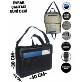 SEVBAGS EVRAK ÇANTASI SUNİ DERİ SU GEÇİRMEZ ASTAR - 3