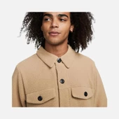 Nike Oduncu Gömlek Sportswear Sport Utility Sherpa Full-Length Button Erkek Kahverengi Ceket OVERSİZE GENİŞ KALIP NORMAL BEDENİNİZDEN BİR BEDEN KÜÇÜK TERCİH EDİNİZ DZ5437-258 thumbnail 4