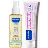 Mustela Bebek Bakım Masaj Yağı 100ml - Mustela Vitamin Barrier 1-2-3 Cream 100ml - 1