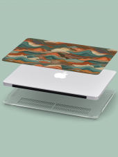 Macbook Pro (M2) Kılıf 13 inç A2251-A2686 MacAi11 Şeffaf Ön Arka Kapak Koruma Gerilim Hattı - 2