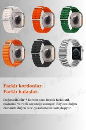 Watch Ultra 7 Kordonlu Watch 8 Ultra Akıllı Saat Kasa Koruyucu Kırılımaz Cam Kulaklık Hediyeli - 2