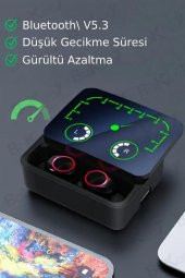 M90 Max Bluetooth Kulaklık Powerbankli Hız Göstergeli Mikrofonlu Kulak içi Oyuncu Kulaklık - 4