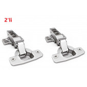 Samet master frenli düz menteşe 2'li set - 1