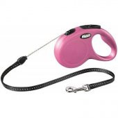 Flexi New Classic İp Pembe S Gezdirme Tasması 5 Mt - 1