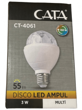 Cata CT-4061 Disco Led Ampul RGB 3W E27 Duylu (8 Adet) - 1