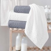 Schafer Home Pera Banyo Seti 6 Parça-Gri/Ekru - 2