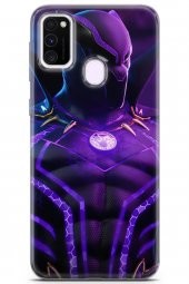Samsung Galaxy M21 Uyumlu Kılıf Dc 13 Mor Panter Fortnite Case Kapak Mor - 1
