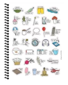 Hisli Şeyler 18,5x25 Spiralli Çizgili Defter Life Is Şort - 3