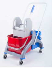 Ermop PRSKV G Çift Bölmeli Presli Kova Temizlik Seti Gri 25 L - 1